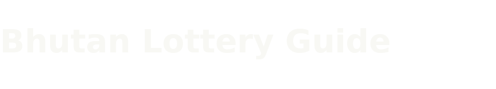 Bhutan Lottery Guide Logo